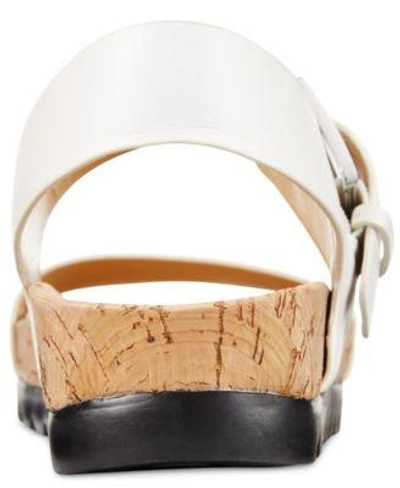 Shop Michael Kors Michael  Judie Flatform Treaded Sandals In Black