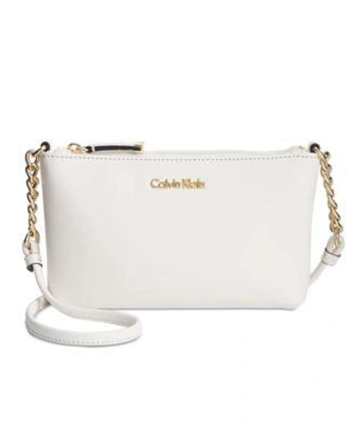 dwaas Begin Open Calvin Klein Hayden Chain Crossbody In White | ModeSens