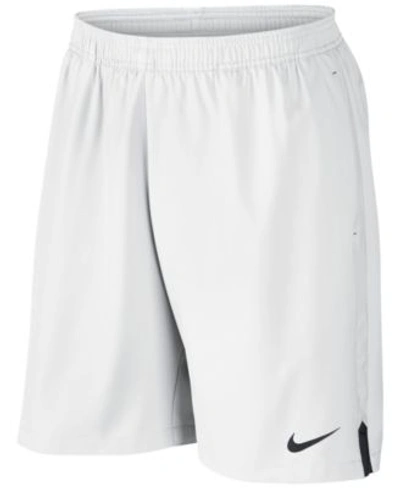 Nike Men&#039;s Dri-fit 9&#034; Court Tennis Shorts In White/black