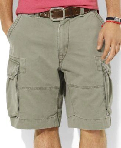 Shop Polo Ralph Lauren Men&#039;s Shorts, Core 10.5&#034; Classic Gellar Cargos In Mountain Green
