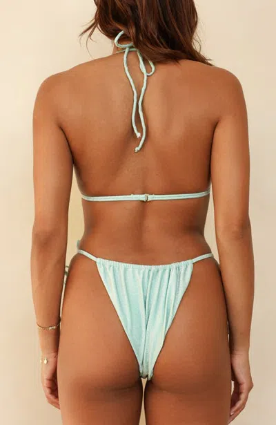 Dippin Daisys Paris Cheeky Bikini Bottom In Bleached Aqua