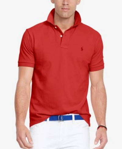 Shop Polo Ralph Lauren Men&#039;s Classic-fit Mesh Polo Shirt In Red