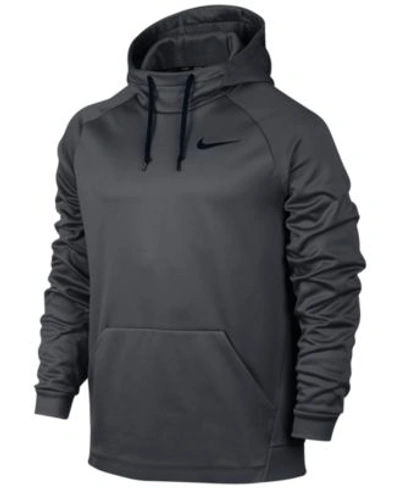 Shop Nike Men&#039;s Therma Training Hoodie In Anthracite