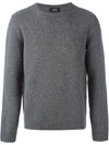 Apc Pull Salford Speckled Crewneck Sweater In Anthracite Chine