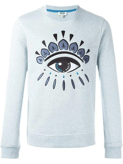 Shop Kenzo 'eye' Sweatshirt In Blue