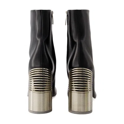 Off-white Silver Spring Ankle Boot In Black