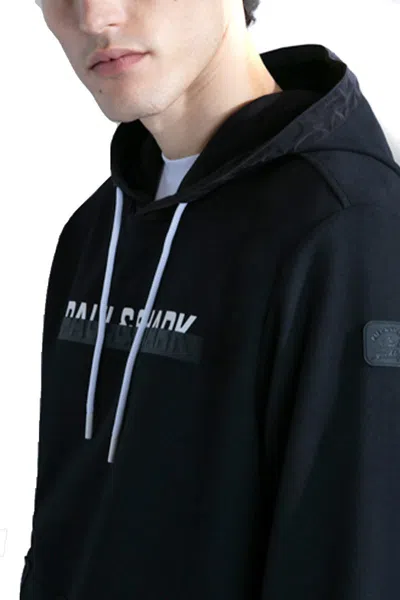 Paul & Shark Black Cotton Sweatshirt In Black