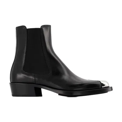 Alexander Mcqueen Chelsea Boots In Black