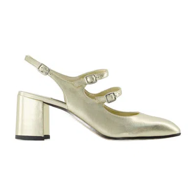 Shop Carel Paris Banana Pumps In Gold