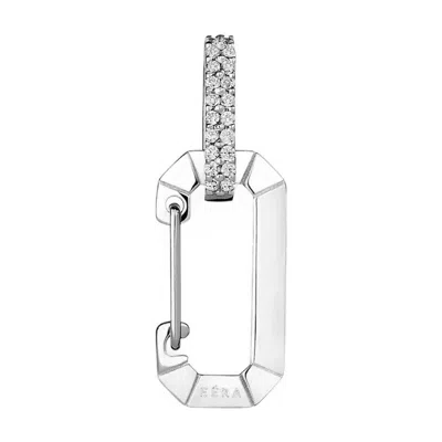 Eéra Special Order - Small Chiara Single Earring In 18-karat White Gold With Diamonds In White