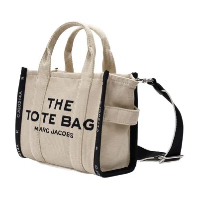 Marc Jacobs The Small Tote Bag Jacquard In Beige