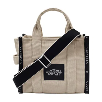 Marc Jacobs The Small Tote Bag Jacquard In Beige