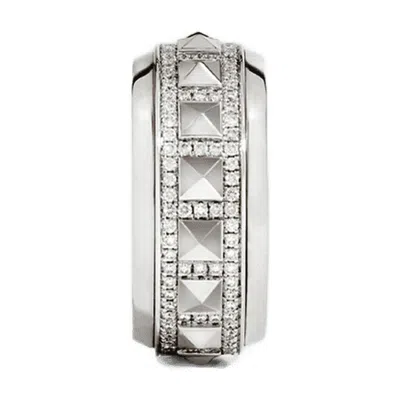 Statement Rockaway Spinner Ring In Silver