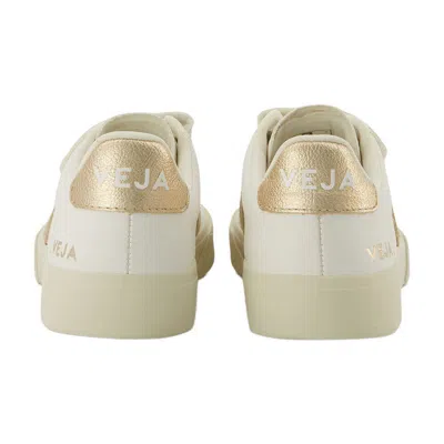 Veja Recife' Chromefree Leather Velcro Sneakers In White