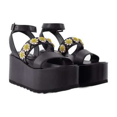 Fabrizio Viti Women's Tima Daisy Platform Sandals In Black