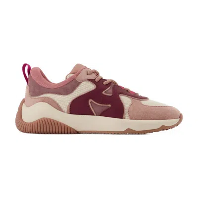 Hogan H597 Allacciato H Sneakers In Multicolor Leather In Multicolor