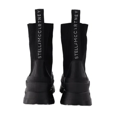 Stella Mccartney Fabric Boots In Black