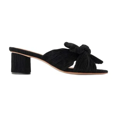 Loeffler Randall Emilia Pleated Knot Mule In Black