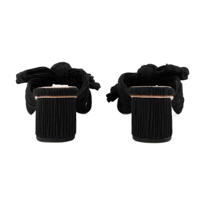 Loeffler Randall Emilia Pleated Knot Mule In Black