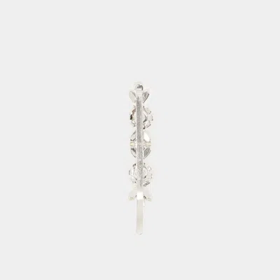Simone Rocha Daisy Floret Hair Clip - Brass - White In White