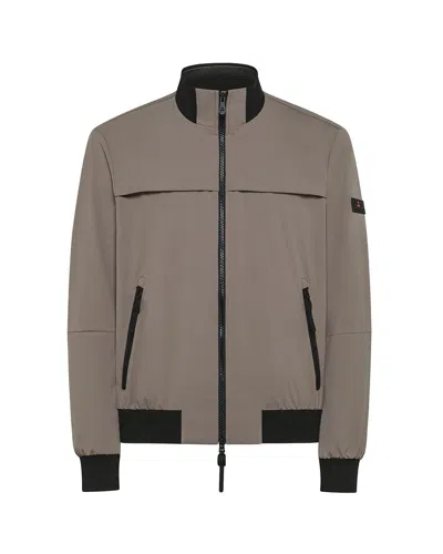 Peuterey Grey Stretch Bomber Jacket In Grey