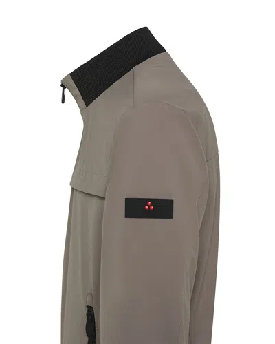 Peuterey Grey Stretch Bomber Jacket In Grey