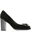 RENÉ CAOVILLA fur-embellished pumps,C0883411573935