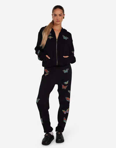 Lauren Moshi Tanzy Vintage Butterflies In Black