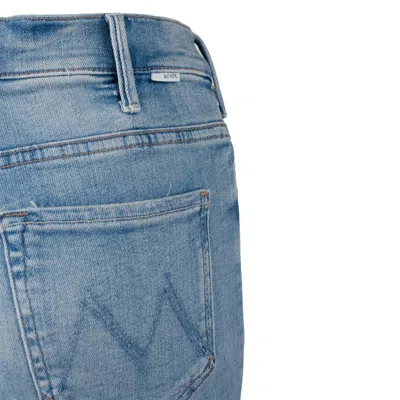 Mother The Insider Crop Step Fray Jeans Not Rough Enough In Blue