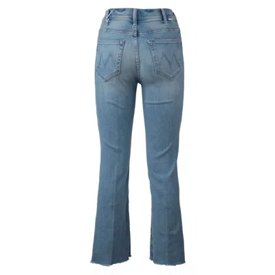 Mother The Insider Crop Step Fray Jeans Not Rough Enough In Blue