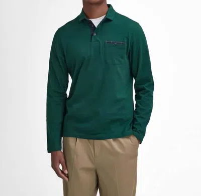 BARBOUR CORPATCH POLO IN SEAWEED 