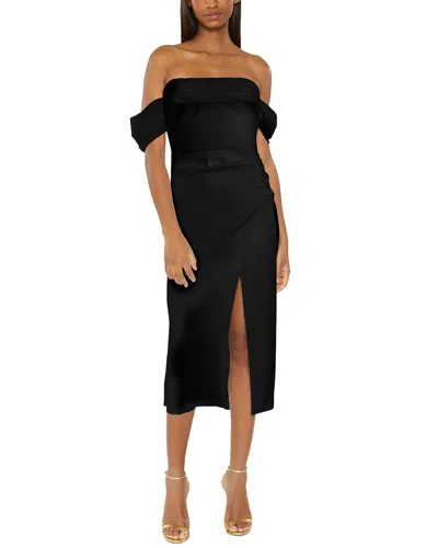 Likely Paz Off The Shoulder Midi Dress In Black