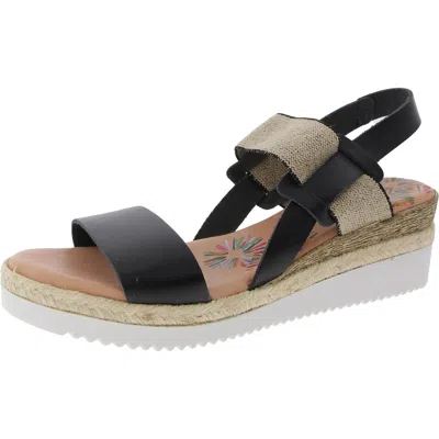 Unity In Diversity Womens Stretch Slingback Sandals In Black