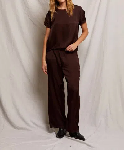 Perfectwhitetee Stella Velour Shrunken Raglan Sweatshirt In Blackberry In Multi