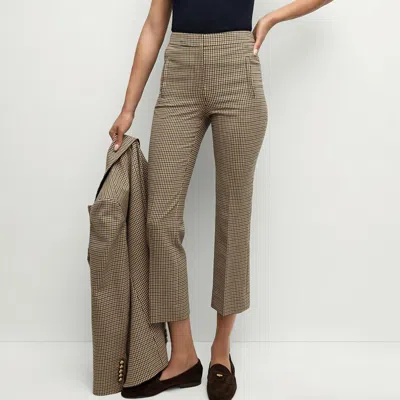 Veronica Beard Arte Pant In Sand/black In Multi