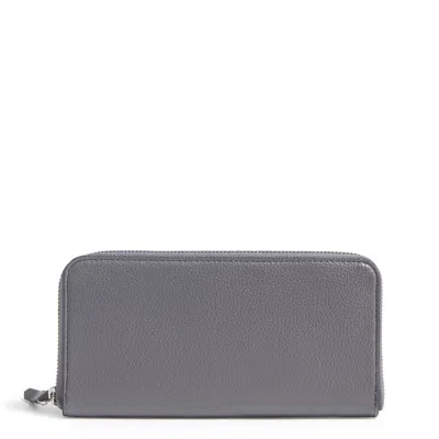 Vera Bradley Outlet Faux Leather Essential Continental Wallet In Grey