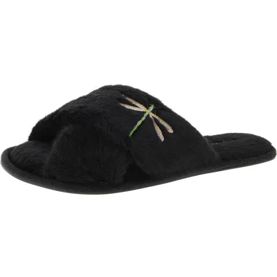 Joules Womens Criss-cross Slide Sandals In Black