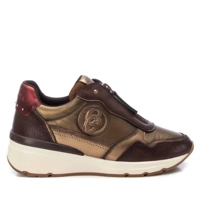 Xti Women's Leather Sneakers In Brown In Brown