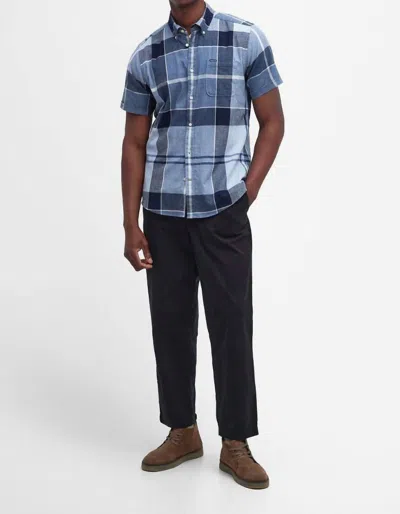 Barbour Doughill S/s Shirt In Berwick Blue In Multi
