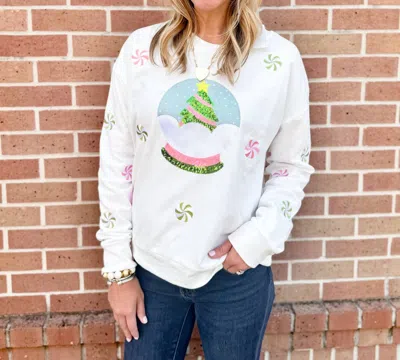 Why Dress Globe Sweatshirt In White In White