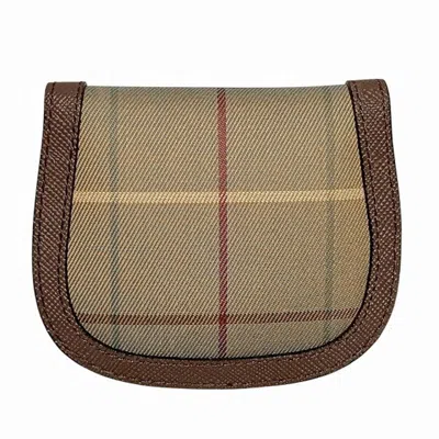 Pre-owned Burberry Brown Canvas Leather Coin Purse/coin Case ()