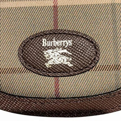 Pre-owned Burberry Brown Canvas Leather Coin Purse/coin Case ()