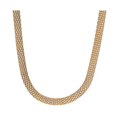 Bracha Basketweave Chain Choker In Gold In Gold
