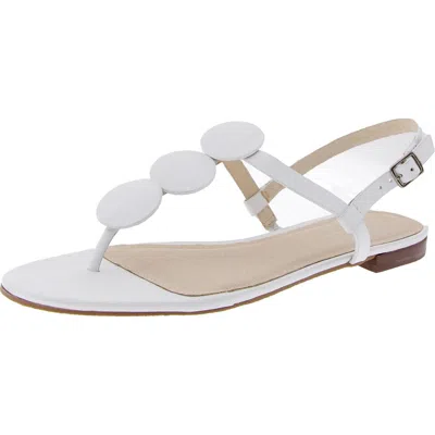 Shop Jack Rogers Worth Flat Sandal Womens Laceless Leather Flatform Sandals In White