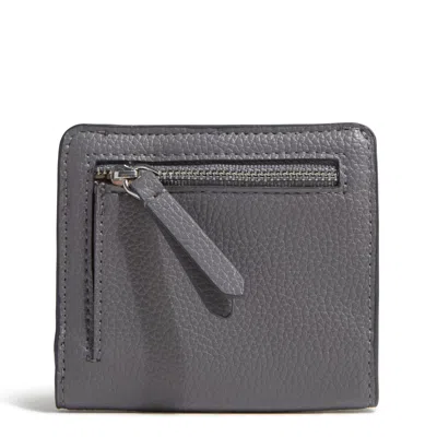 Vera Bradley Outlet Faux Leather Essential Small Wallet In Grey
