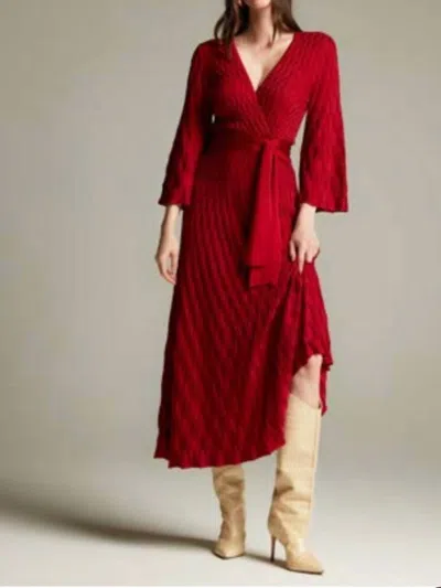 Maria Pavan Quebec Dress In Red In Red