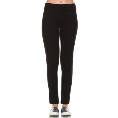 Joh Paul Ponte Knit Pant In Black In Black