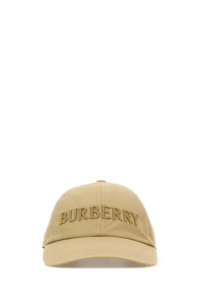 Burberry Embroidered Cotton-twill Baseball Cap In Beige O Tan