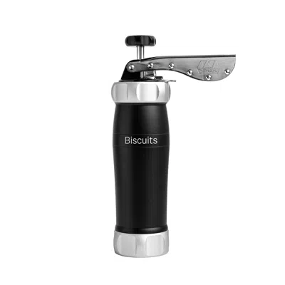 Marcato Design Series Biscuit Maker Press, Includes 20 Cookie Disc Shapes In Black