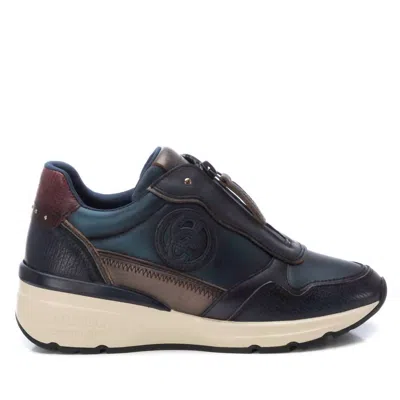 Xti Women's Leather Sneakers In Navy In Blue